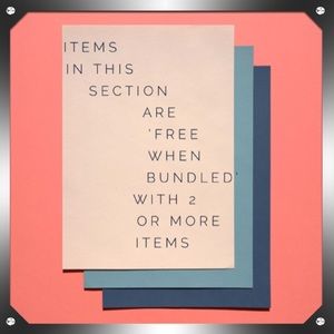 Free When Bundled w/ 2 or more items